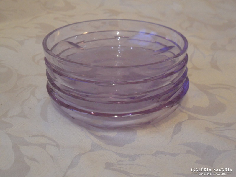 Purple color-changing glass bowl (4 pcs.)
