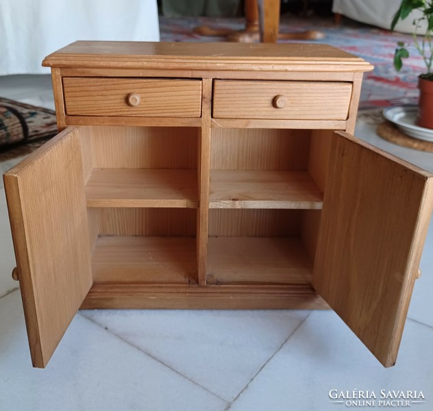 Mini waxed pine sideboard - for storing small things, jewelry, trinkets