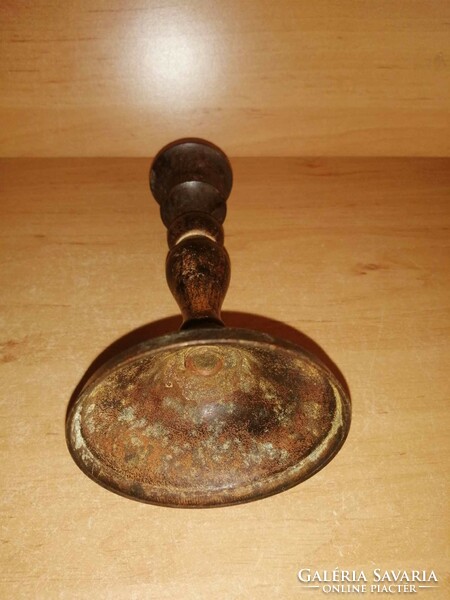 Old copper candle holder - 15 cm high (12/d)