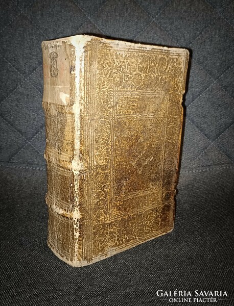 Antik ritkaság! 1679 Szent Biblia, Biblia Sacra, majd 350 éves, csodásan fennmaradt példány!