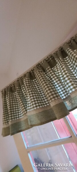 Checkered curtains - folk style -