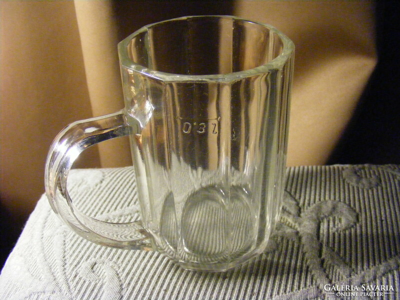 Old glass with a handle, 3 dl