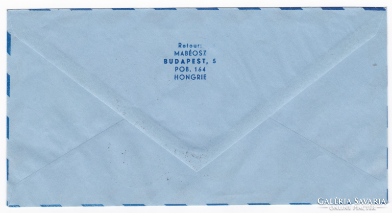 Ballon postajárat Csömör - Aerogramm 1971-ből