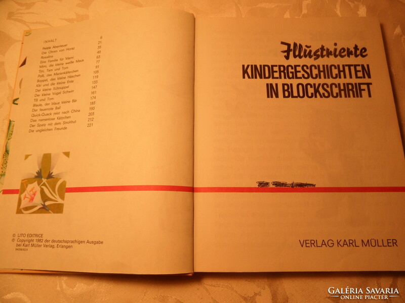 A storybook in German