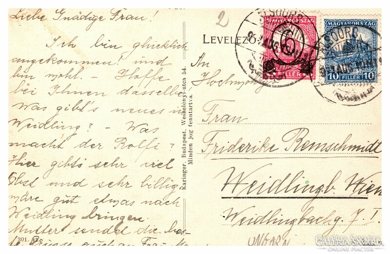 Alsóörs, Alsóörs látképe a hajóállomással. képeslap 1931