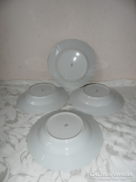 Schlaggenwald porcelain flat and deep plate (4 pcs.)