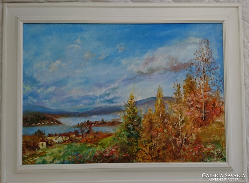 Konrád Bíró: Wörtli lake oil painting