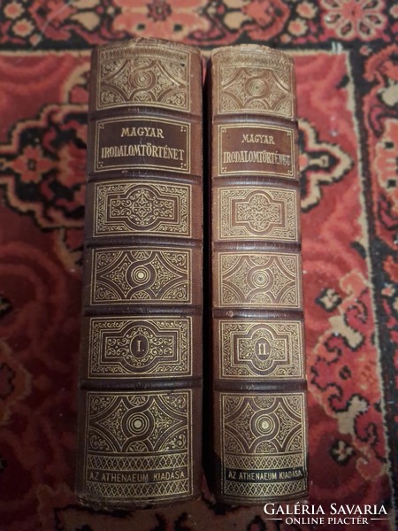 1900- Zsolt Beöthy History of Hungarian Literature I-II national masterpiece - Gottermayer binding