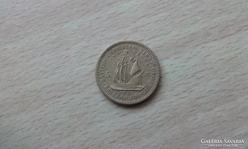 Brit Karibi Területek 5 Cent 1964
