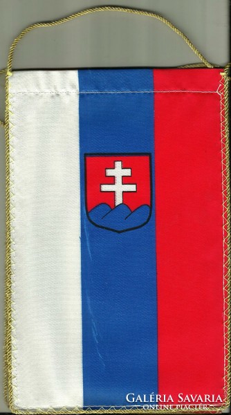 Table flag = Slovakia (textile, 14.5 x 23.5 cm, double-sided)
