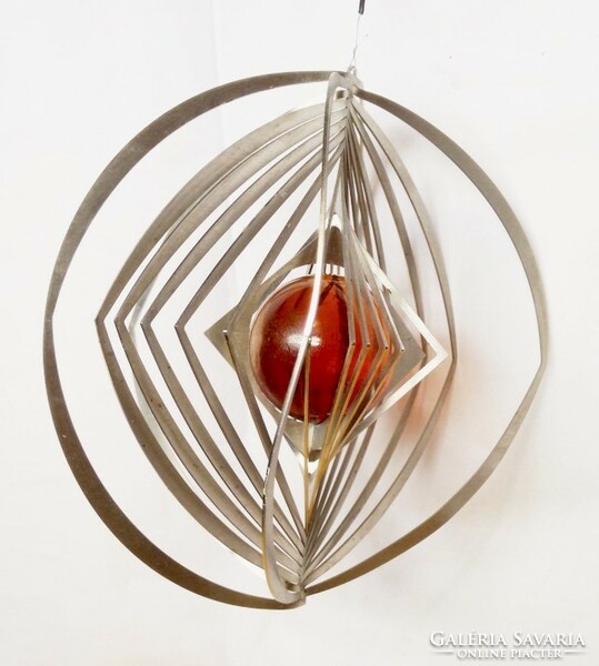 UNIVERZUM Modern Art Deco stílusú felfüggeszthető gömb stilizáció. Muránói üveggömbbel