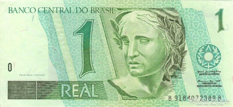 1 real 1999 Brazília