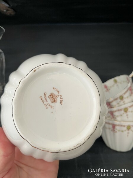 Royal albert crown porcelain tea/coffee cup and tray