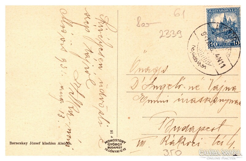 Alsóörs, Alsóörs postcard 1931
