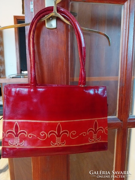 Rialto, red leather bag