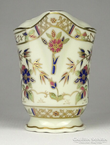 1N380 butter colored Zsolnay porcelain spout with bamboo pattern