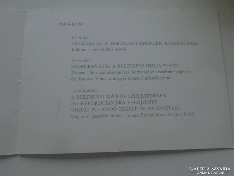 D200759 - Nikla - Berzsenyi memorial ceremony 1976