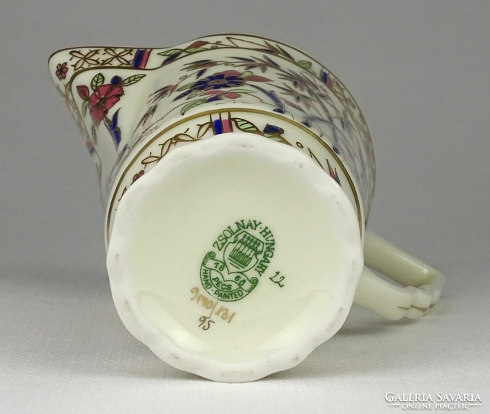 1N380 butter colored Zsolnay porcelain spout with bamboo pattern