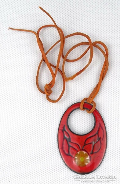 1Q368 barkos bea: fire enamel necklace