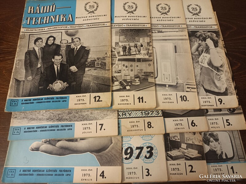 Radio technical magazine of the Hungarian National Defense Association 1973/12 pcs