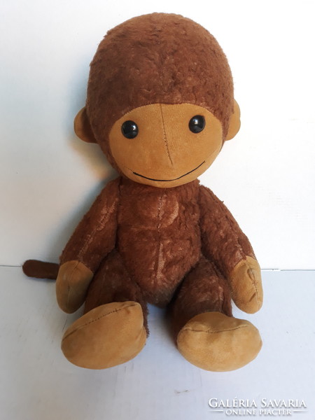 Régi aranyos szalmás majom, 40 cm