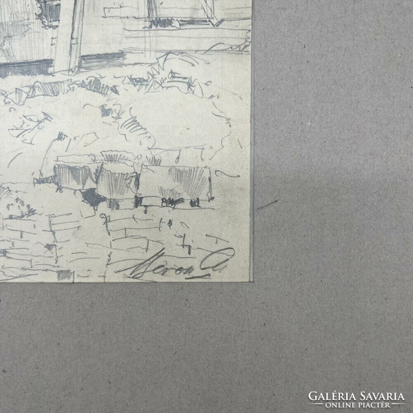 Marosi A. jelzéssel: A lebombázott Szervita tér (1945)F00386
