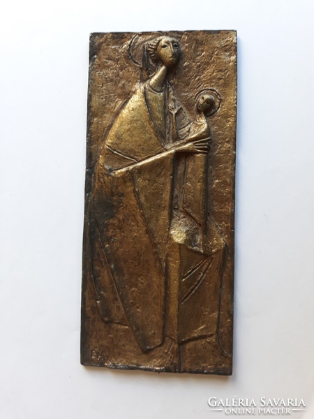 Erwin huber bronze plaque