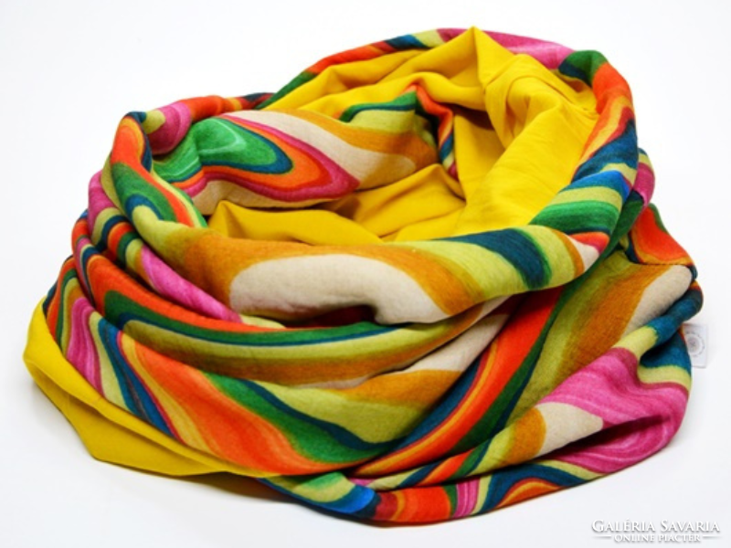 Colorful swirling women's round scarf / scarf