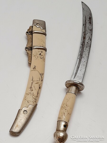 Old leaf opener, mini Chinese sword, 14 cm