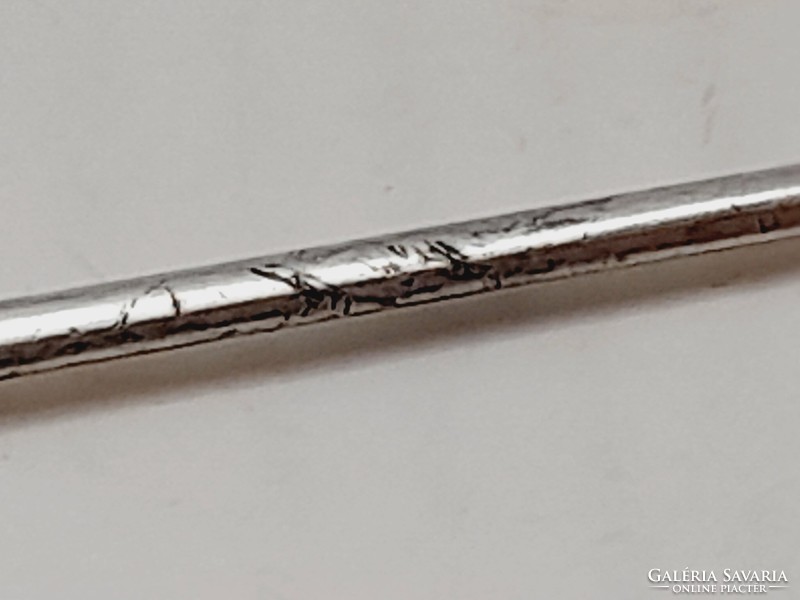 Old christofle silver-plated leaf opener, dagger, sword, 26.5 cm