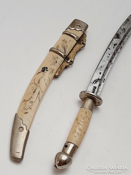 Old leaf opener, mini Chinese sword, 14 cm