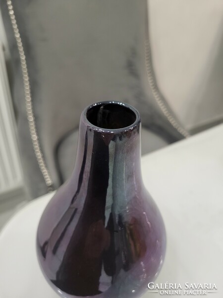 Zsolnay rare purple eosine modern vase