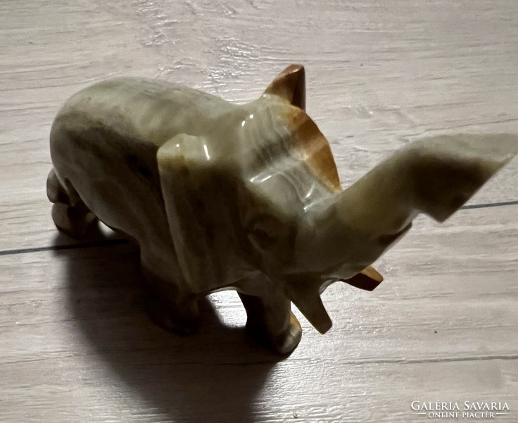 Lucky onyx marble elephant