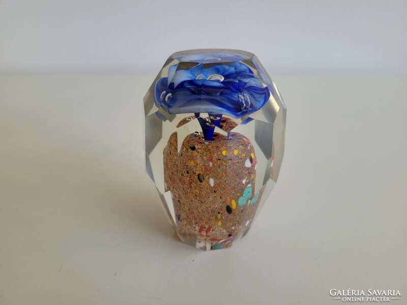 Murano colored glass paperweight decorative glass 10 cm