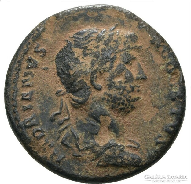 Hadrian 117-138 as roma hadrianvs avgvstvs / cos iii roman empire rare
