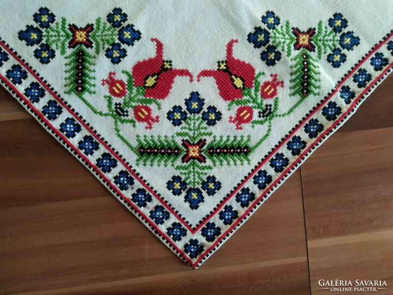 Beregi cross stitch tablecloth 3 pieces in one, runner 85 cm x 33 cm, the 2 small pieces 35 cm x 34 cm