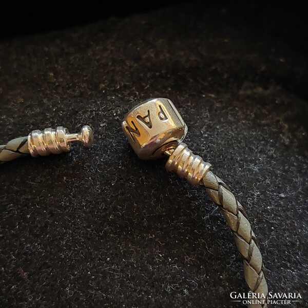 Braided leather pandora bracelet