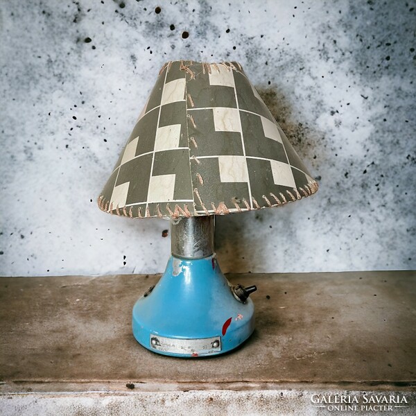 Retro, vintage design, table lamp with shade