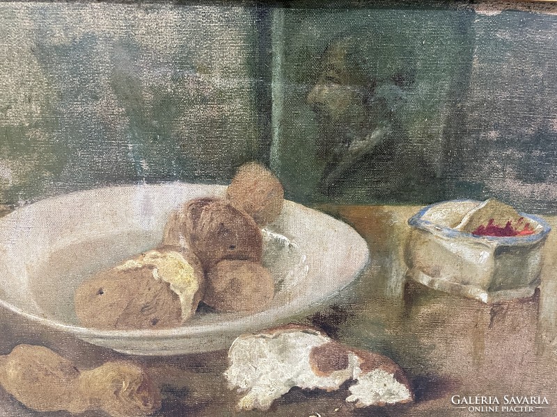 Lakos Alfréd gyümölcscsendélet antik festmény kép