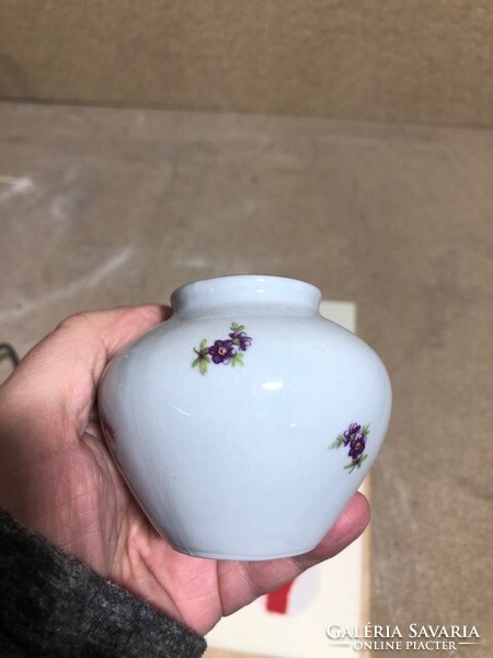 Hollóháza porcelain vase, height 12 cm, perfect piece.2067