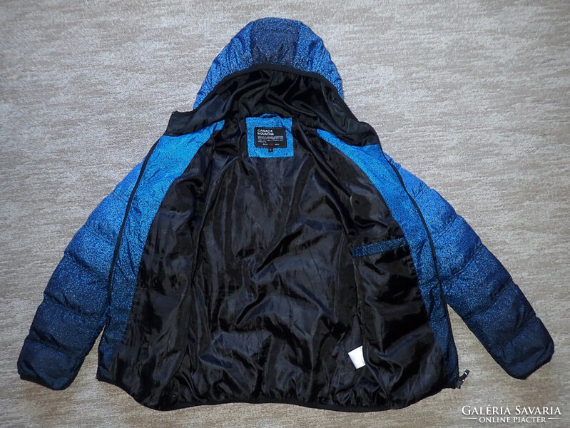 Canada mountain blue black hooded women's mountain tour puffer jacket hiking jacket jacket puffer jacket puffer jacket