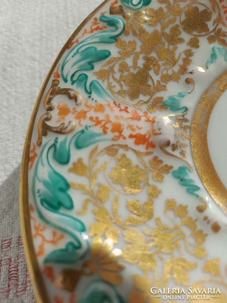 Elbogen Biedermeyer collector's cup and saucer, from 1838, 186 year old set!
