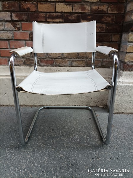 Marcel breuer bauhaus mg5 cantilever chair, with original thick leather, closed tube ends!!!!