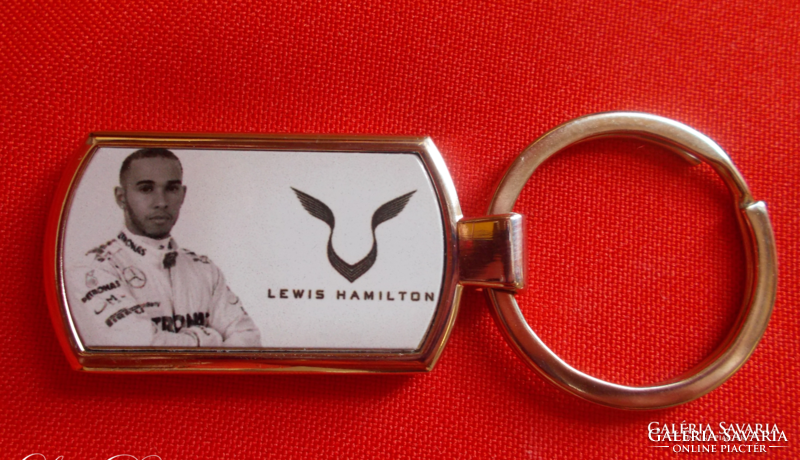 Lewis hamilton metal key ring