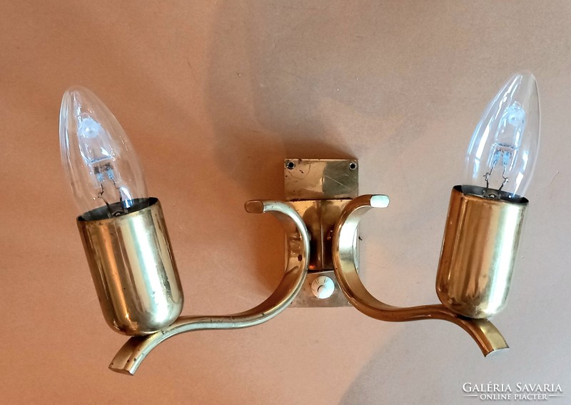 Hollywood regency style két izzós fali lámpa ALKUDHATÓ design vintage