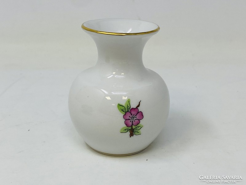 Small porcelain vase with small floral pattern from Herend (6.5 cm) rz