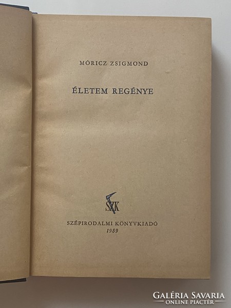 Zsigmond Móricz's novel My Life 1959 fiction book publisher