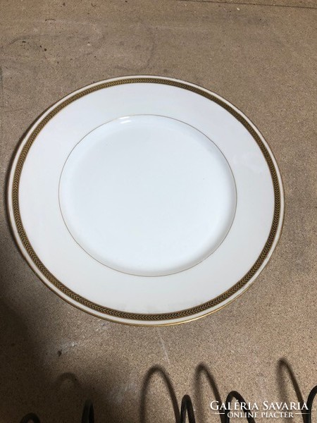 Limoges art deco porcelán lapos tányér, 24 cm-es. 2 db. 2080