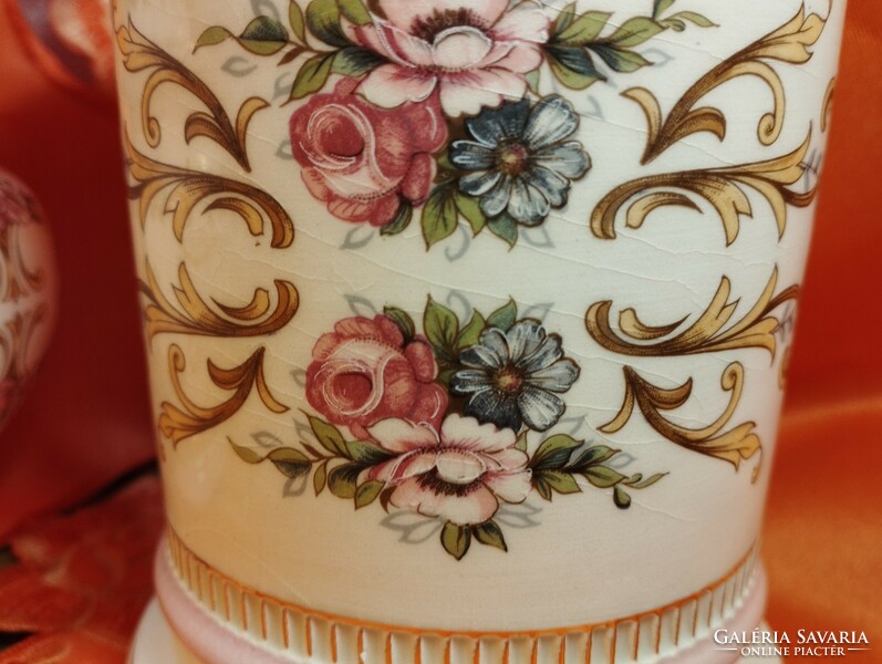 3 Pcs. Fiorentine Italian porcelain