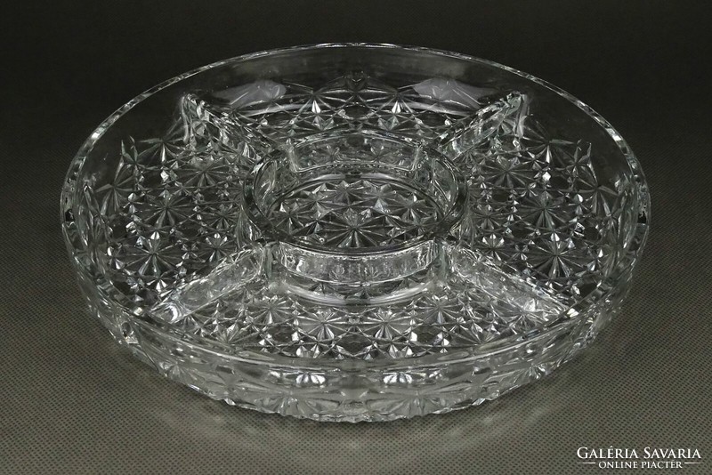 1Q625 veropa French split glass serving bowl in box